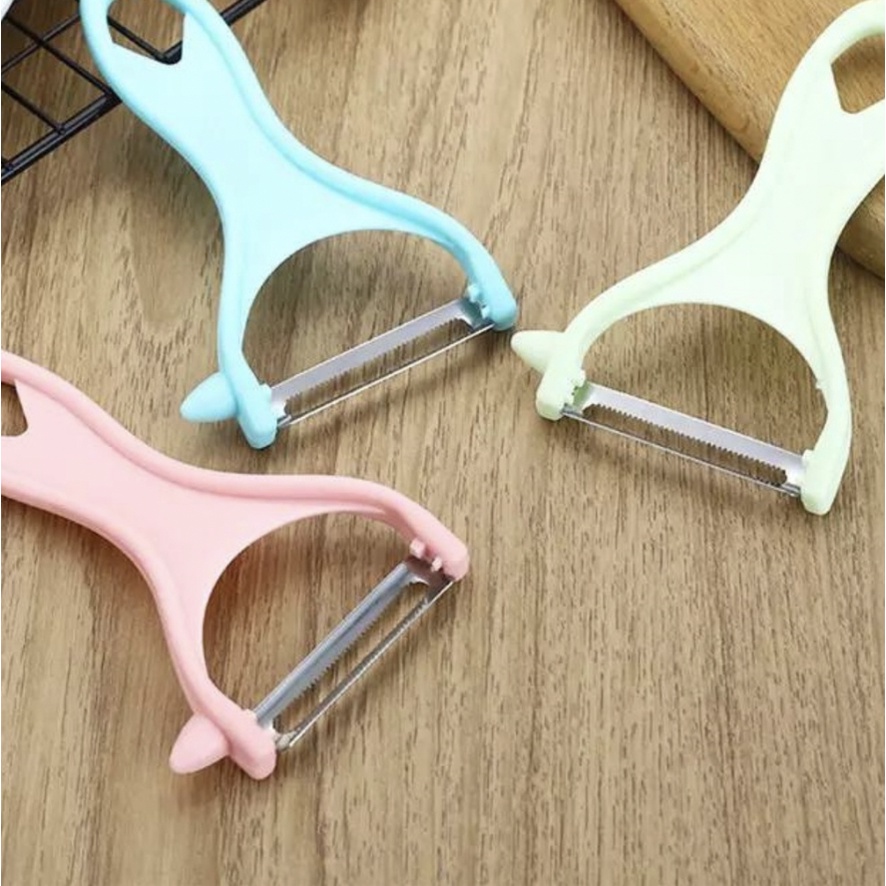 *FRAULEINCO* Pisau Pengupas Kulit Buah Sayuran / Peeler Knife Parutan Wortel Kentang Apel Alat Kupas Fruit Peeler Sayur Serbaguna