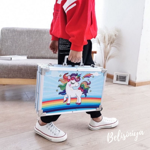 

Crayon Art Set Isi 145 Pcs Pensil Warna Set Anak Crayon Full Set Alat Lukis