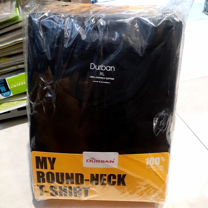 Best Seller Kaos Dalam Pria Durban O-Neck Hitam 14120