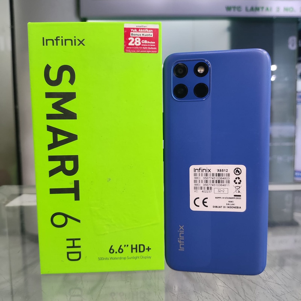 Infinix Smart 6 HD 2GB/32GB (SECOND)