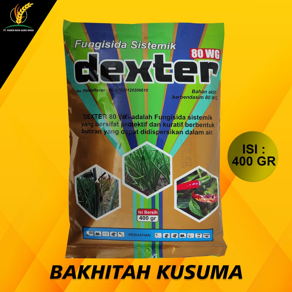 DEXTER Fungisida sistemik berbahan aktif KARBENDASIM 80 WG