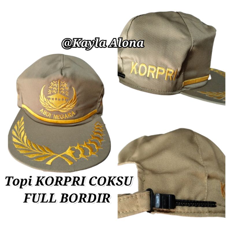 TOPI KORPRI COKSU FULL BORDIR