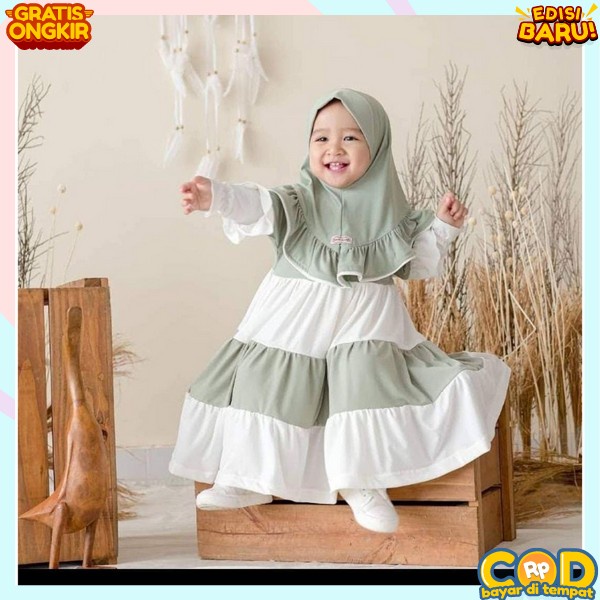 Gamis Anak Perempuan Terbaru Games Tanggung Murah Lebaran 2023 Import Kecil Lucu Polos Premium Anak2