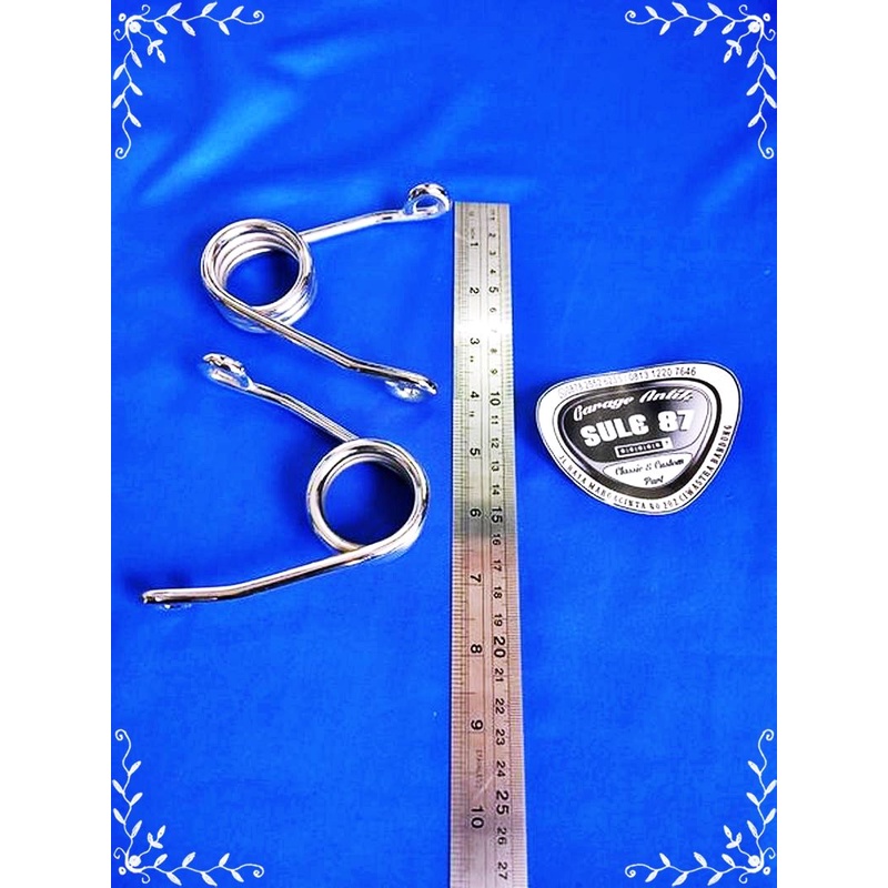 Per jok spring jok penitik spiral chopper motor inggrisan kustom royal enfield kawasaki w175 BSA Mat