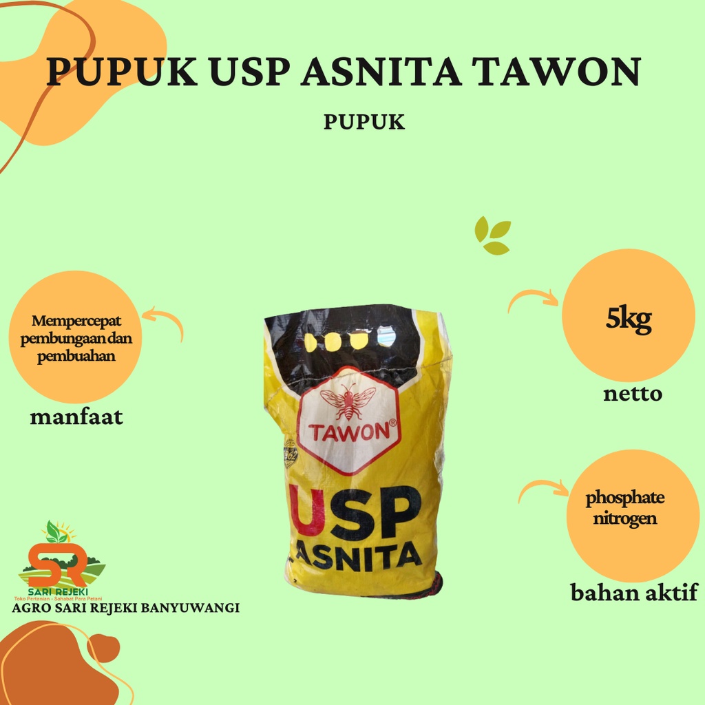 PUPUK USP ASNITA 5KG TAWON