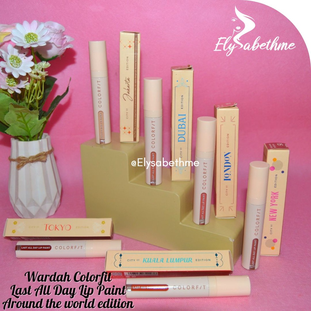 ✿ELYSABETHME✿ Wardah Colorfit All Day Lip Paint lipstick mattee cair lips lipstick cair halal