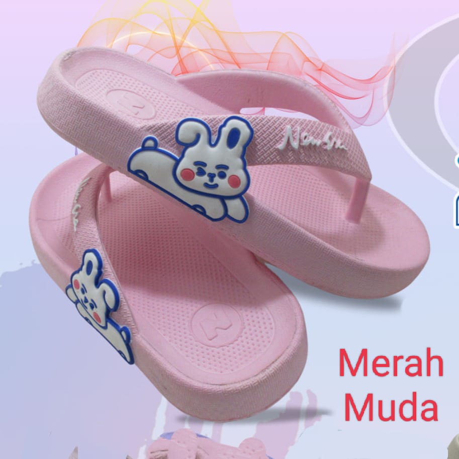 gof NEW ERA TK TG 49069 RABIT 39Sandal Anak Perempuan murah imut viral anti air sandal santai