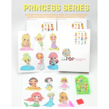 Stiker Diamond Painting Princess Edition DIY Sticker TAKASIMURA STORE
