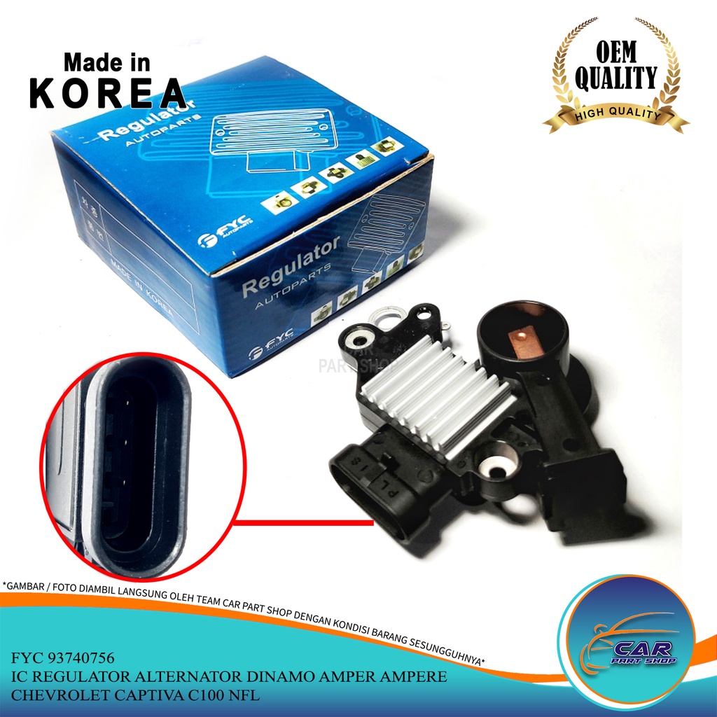 IC REGULATOR ALTERNATOR DINAMO AMPER AMPERE CHEVROLET AVEO KOREA