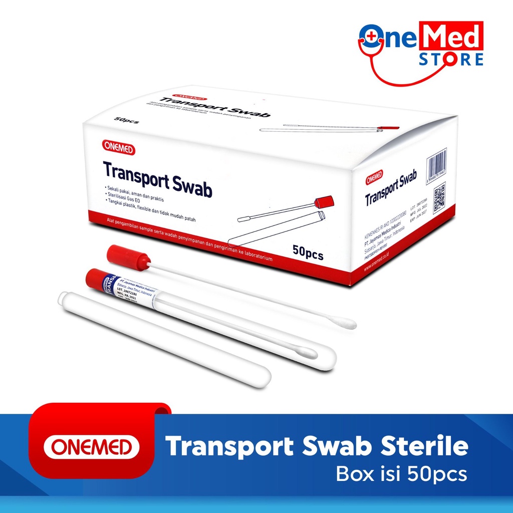 Transport Swab Steril Onemed Box Isi 50 Pcs