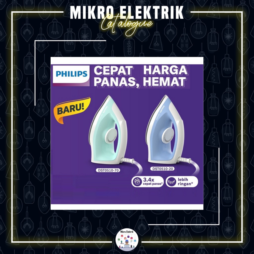 PHILIPS Setrika Dry Iron DST0510