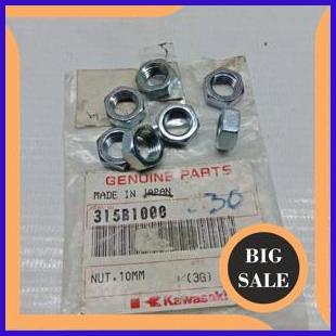 tools n parts Nut 10MM Mur Baut Gear Gir Belakang KAWASAKI KAZE BLITZ ZX130 KSR Z125 ZONE Asli Ori K