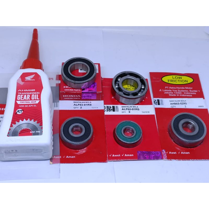 Bearing rasio 5pcs+Oli gardan Beat fi Scoopy fi beat esp Vario 110 fi ori