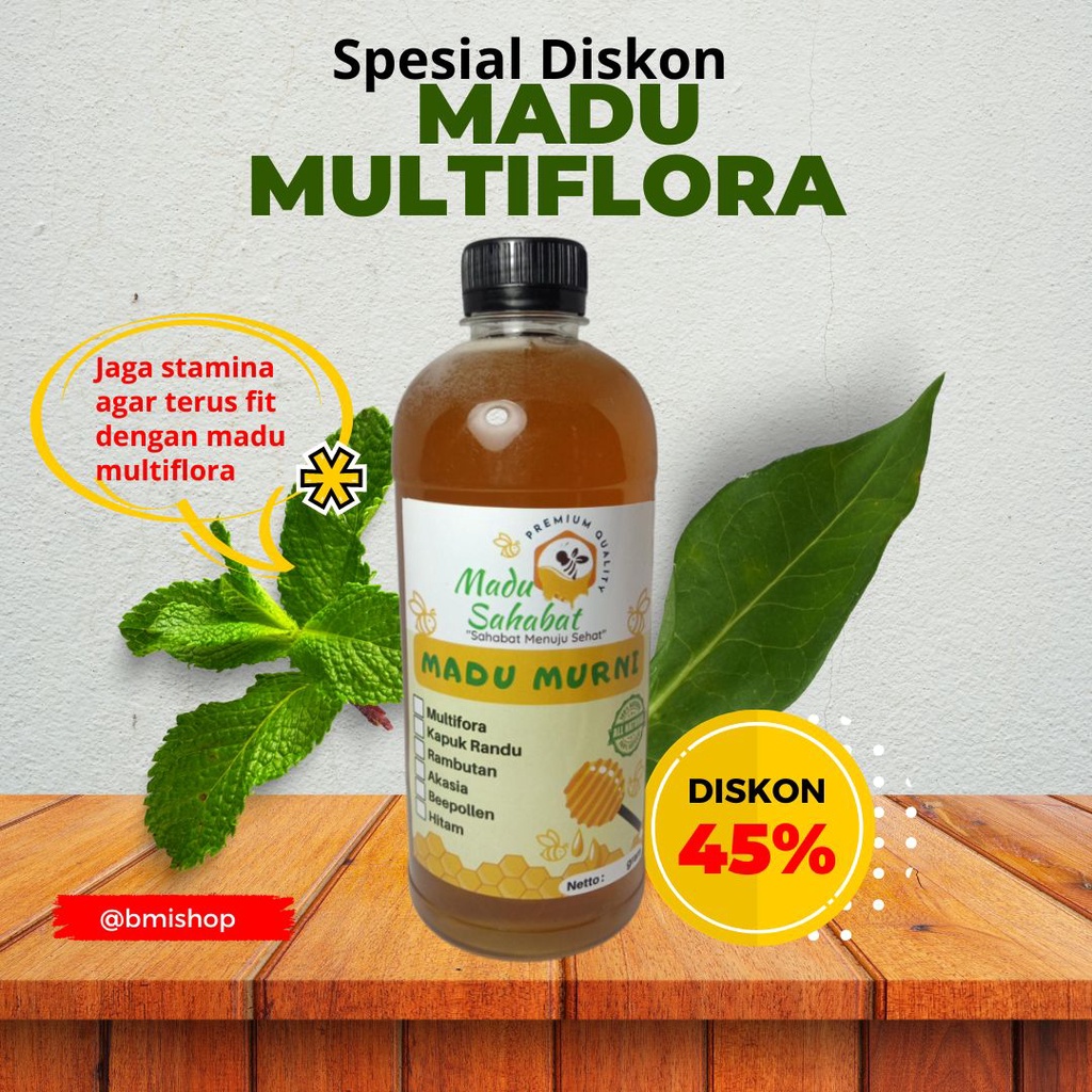 

ASLI MURNI!!! Madu Multiflora Asli Murni, Madu Murni Asli 100% Original Tanpa Campuran