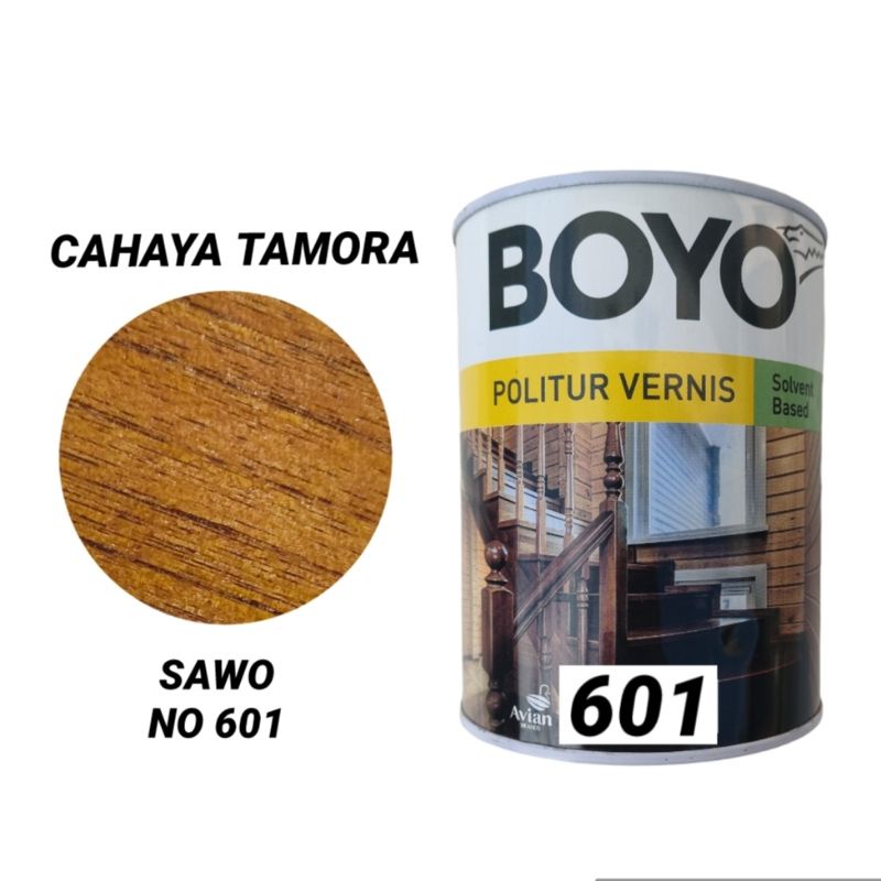 AVIAN BOYO POLITUR VERNIS SOLVENT BASED SAWO NO 601 1 LITER