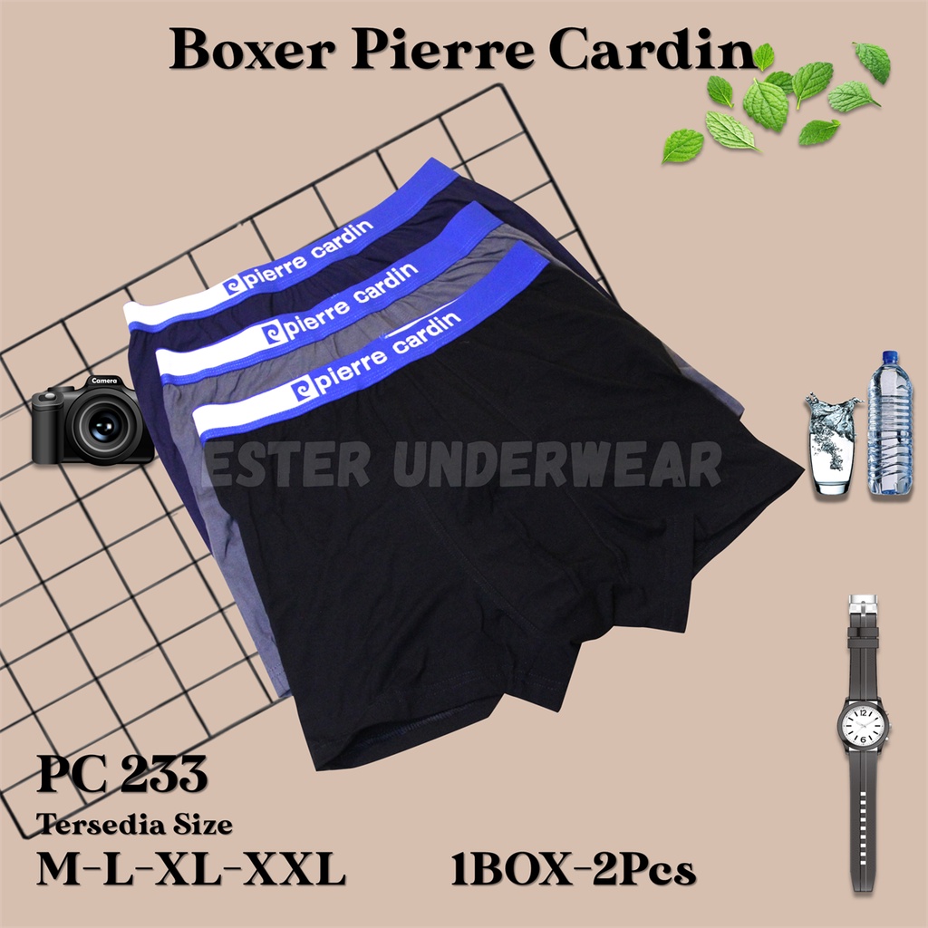 Celana Dalam Boxer Dewasa PIERRE CARDIN PC 233 Isi 2Pcs