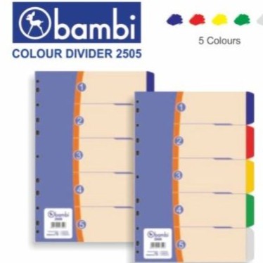 

Terlaris Divider Plastik Folio 5 Warna 2505 / Pembatas Binder Plastik F4