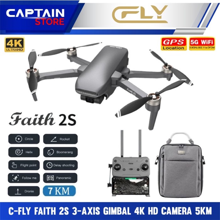 C-FLY Faith 2S 3-axis Gimbal 4K HD Camera 5KM