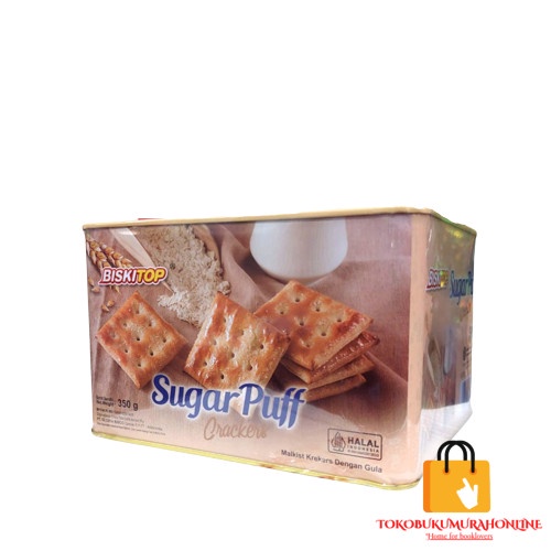 

TBMO BISKITOP SUGAR PUFF CRACKERS KEMASAN KALENG 350GR / BISKUIT / Kue Lebaran