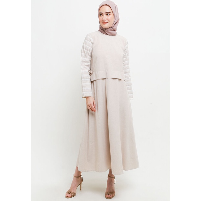 Gamis Cressida Ladies Original Maysie Dress muslim desain two Juba Dinner Fashion Merk Oxford Wanita