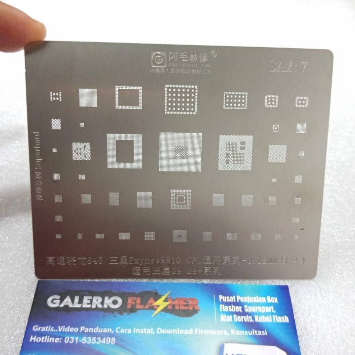 PLAT BGA/CETAKAN IC SAMSUNG:7 Exynos s9810, CPU S9/S9+