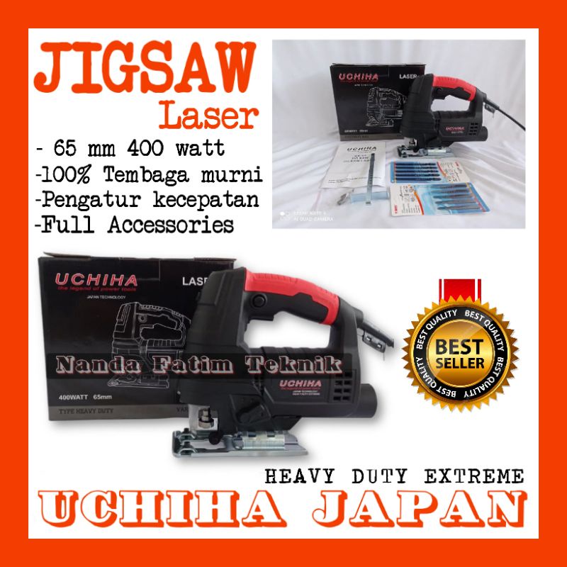JIGSAW LASER 65MM original UCHIHA JAPAN BUAT KERJA BERAT