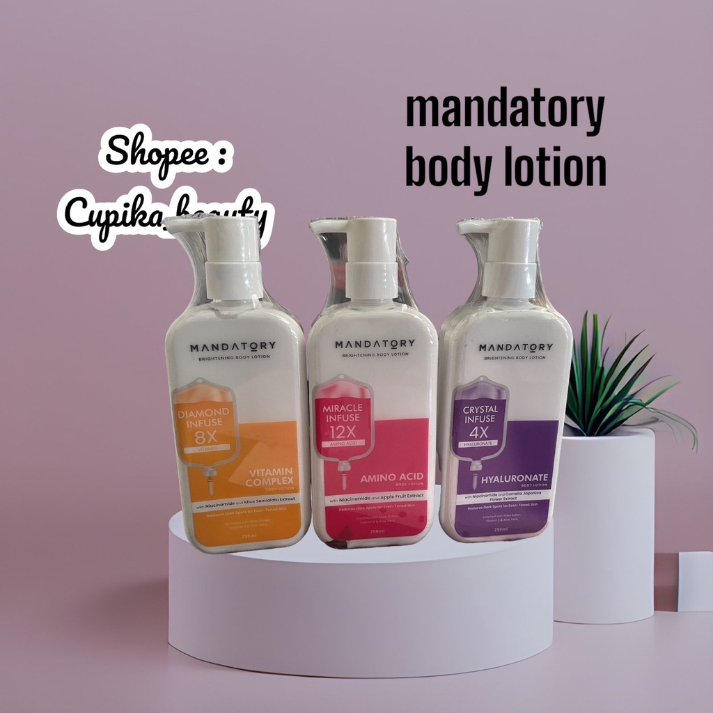 mandatory SERUM INFUSED BRIGHTENING BODY LOTION // hand body serum infused mandatory