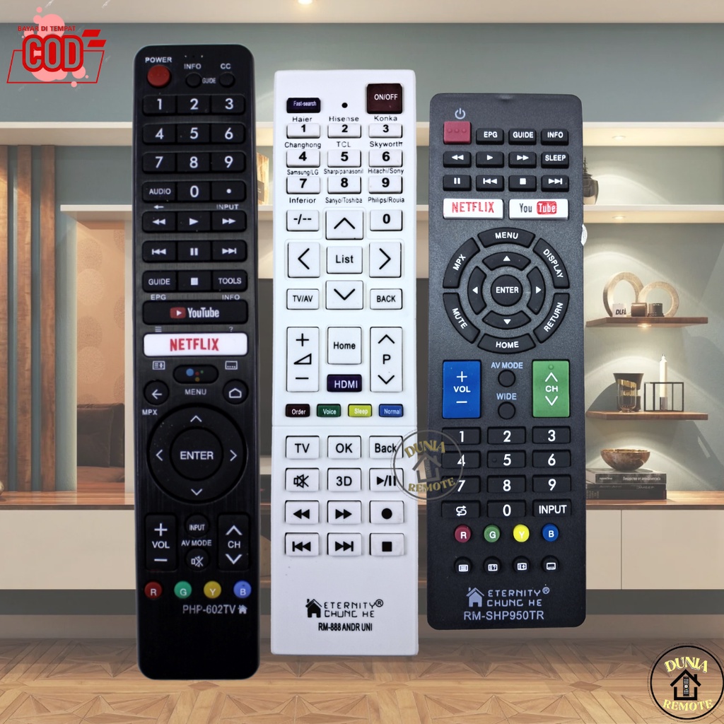 Remot Remote Tv SHARP LED LCD Smart AQUOS Tv Multi