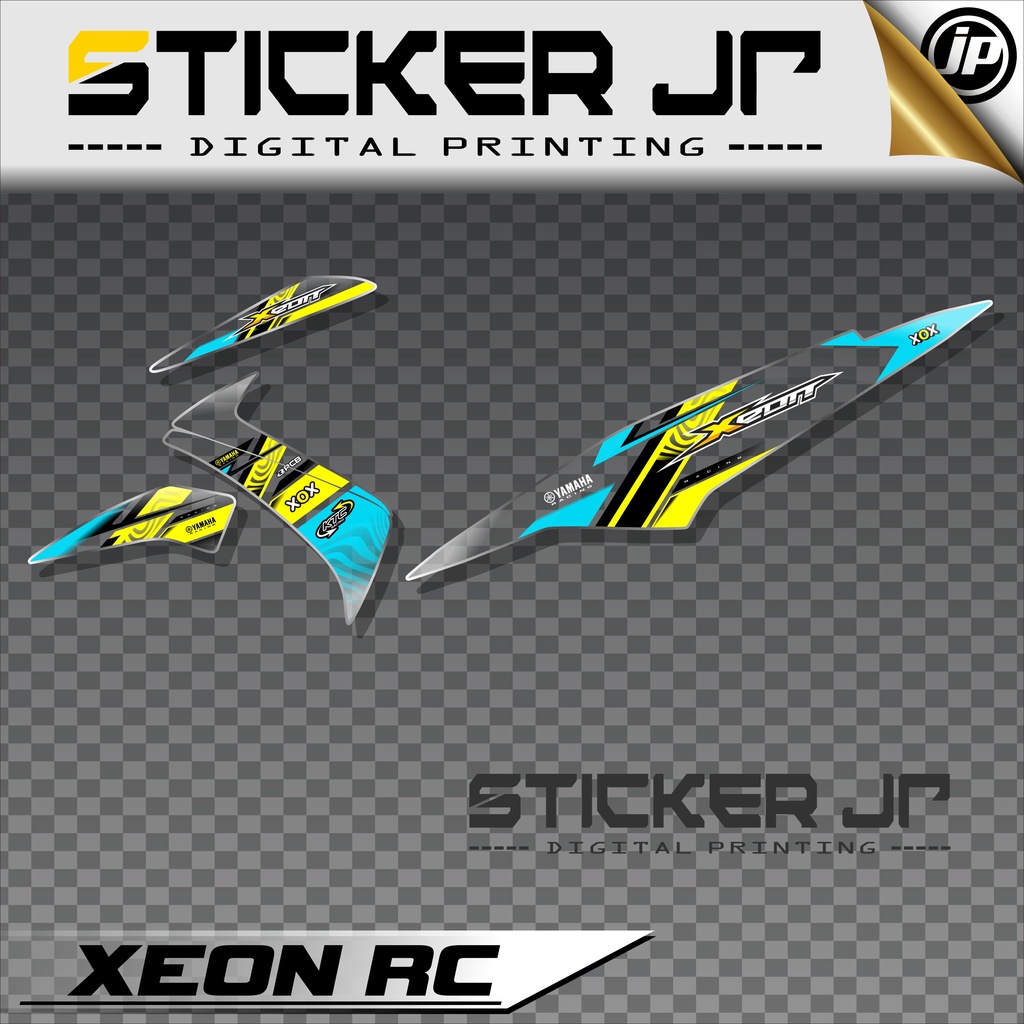 Sticker Decal  Striping Transparan Yamaha Xeon Rc / Stiker XEON RC Aksesoris Sepeda Motor | Sticker 