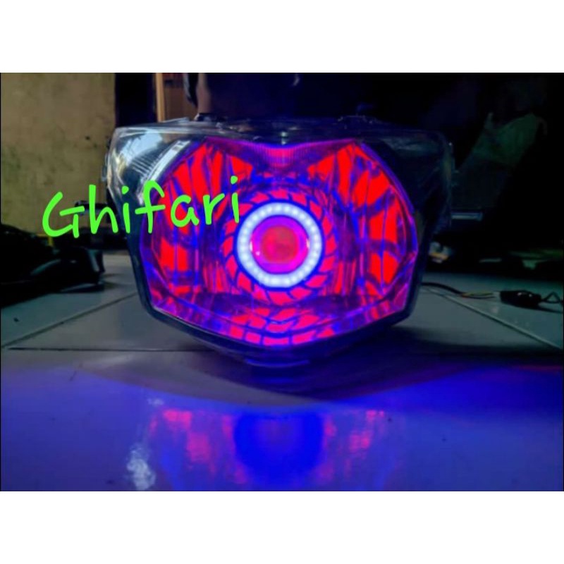Reflektor Headlamp Batok Kepala Lampu Depan Jupiter Mx New 135 Set Proji