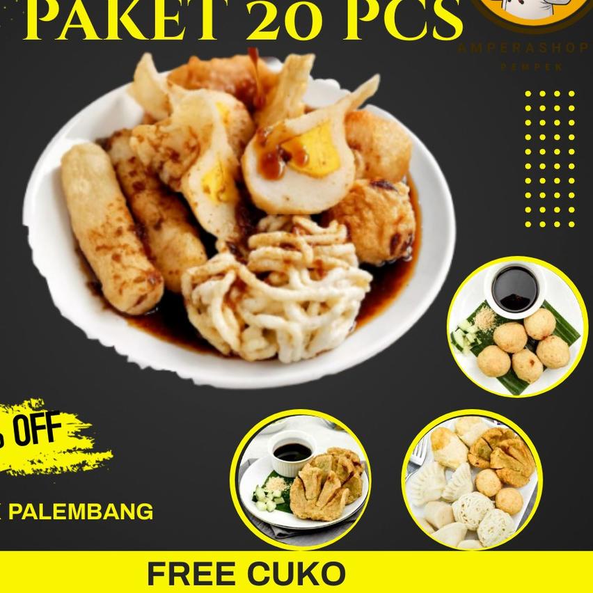 

➻ Pempek Palembang Asli Paket A Empek Empek Mpek Mpek Ampera Frozen ❄