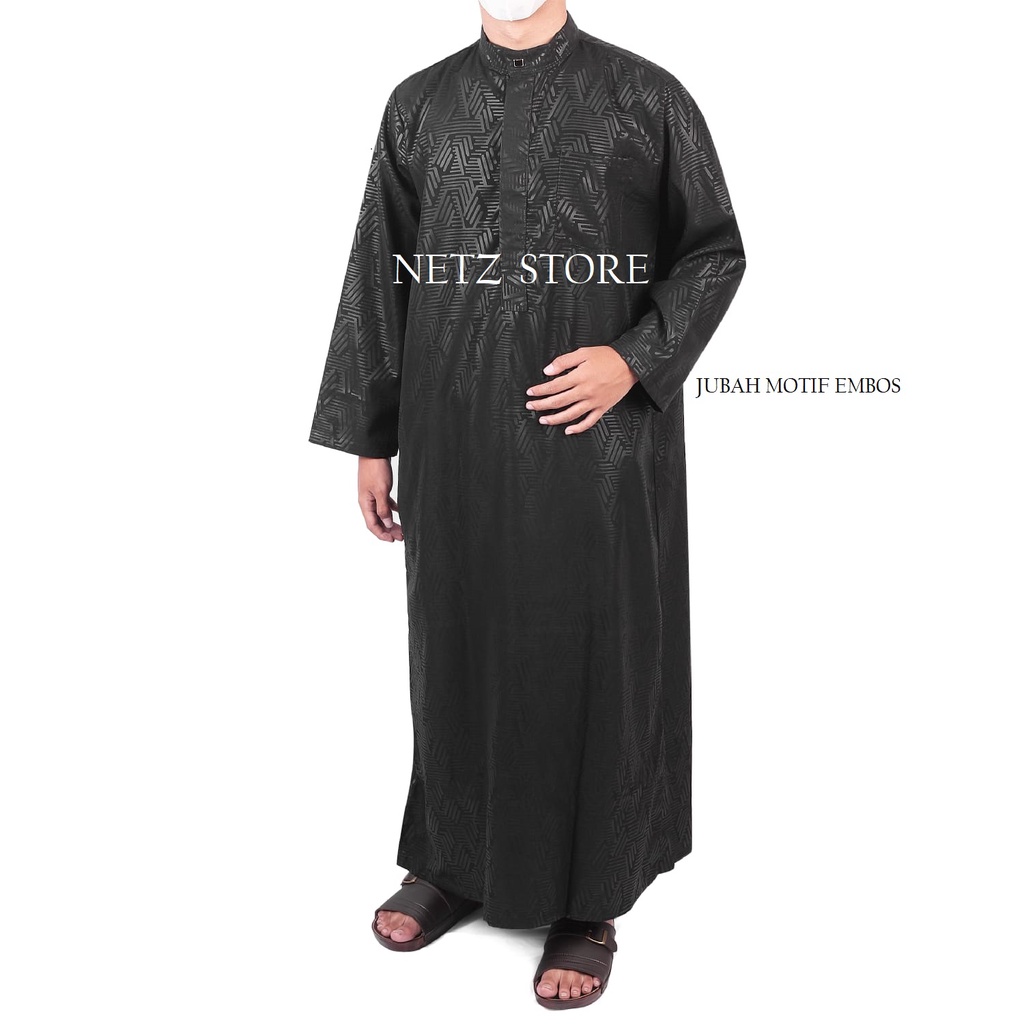 JUBAH GAMIS PRIA EMBOS SULTAN MEWAH / GAMIS PRIA MUSLIM MOTF EMSBOSS