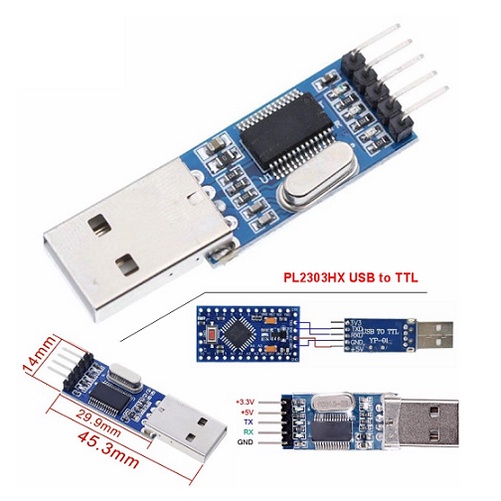 Kit PL2303 Converter USB to TTL Serial ( PL 2303 H / 2303 ) BB-18