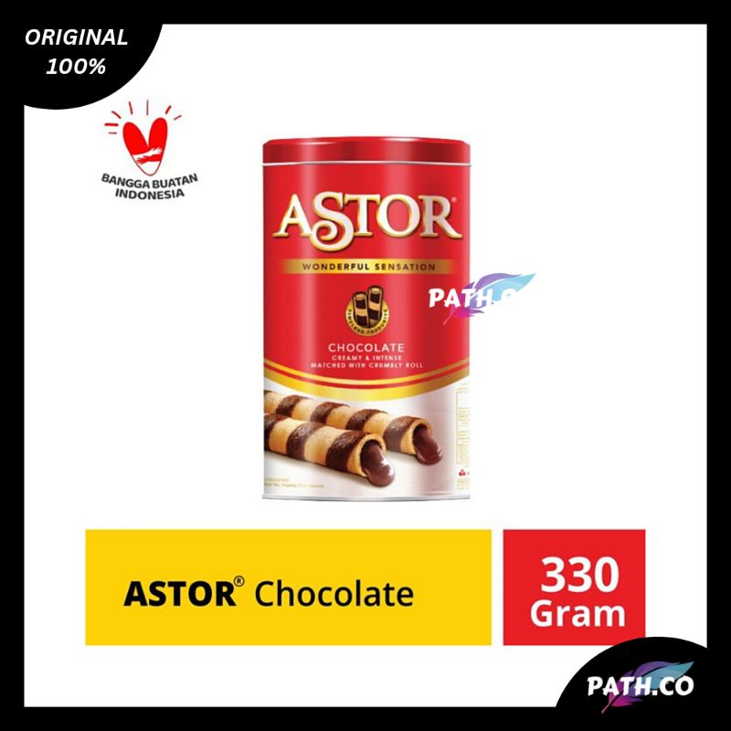 

Astor Chocolate Wafer Stick Double Cokelat 330g / Kemasan Kaleng ( 330 gram )