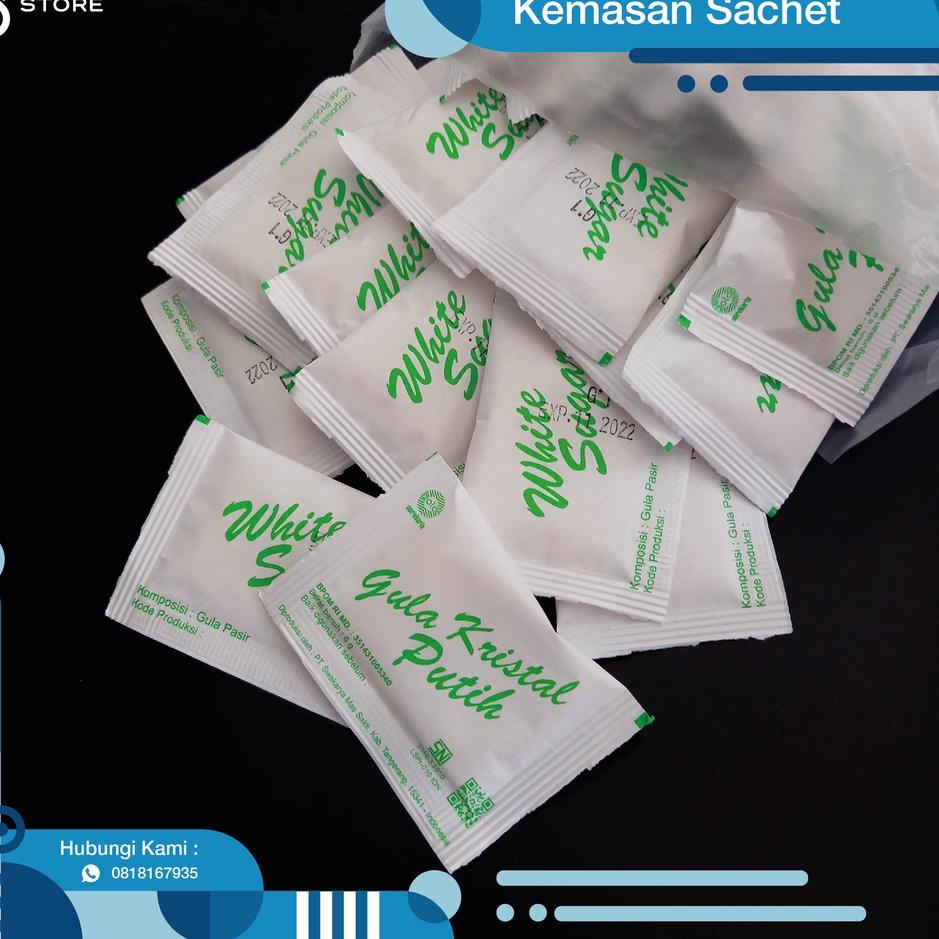 

Kepuasan BelanjaZz6Z0 Gula Pasir Putih Kemasan Sachet Higienis 125pcs TERMURAH