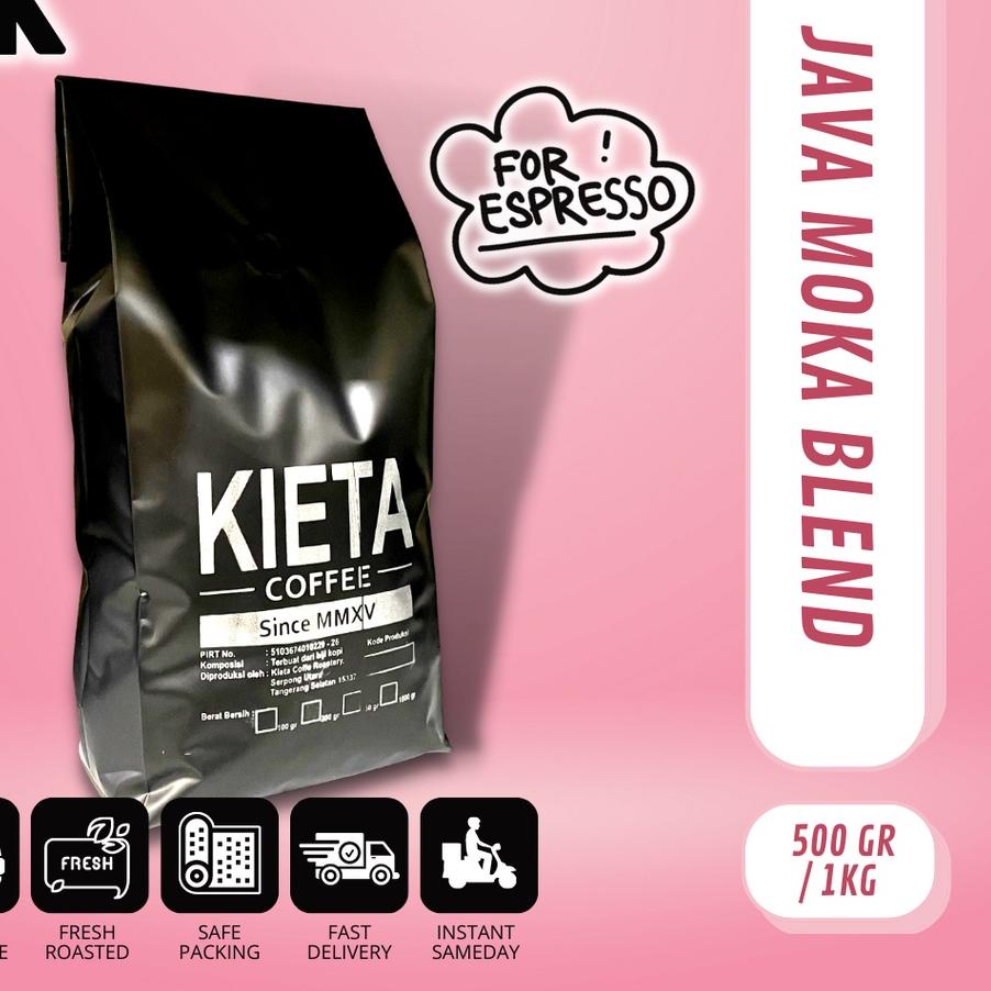 

♢ 1kg Biji Kopi Java Moka Espresso Blend 65/35 ♤