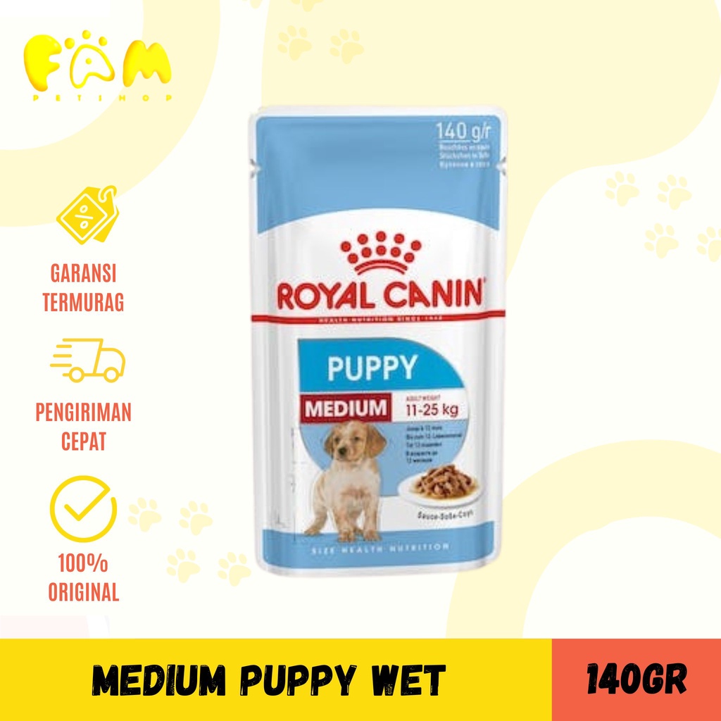 Royal Canin Medium Puppy Pouch 140gr