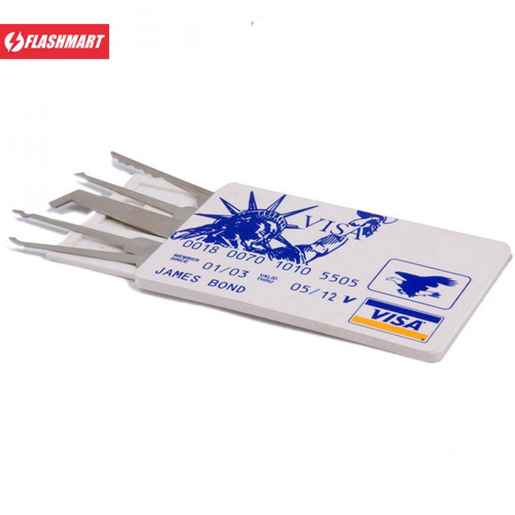 Flashmart Set Pembuka Gembok Credit Card Lock Pick Set