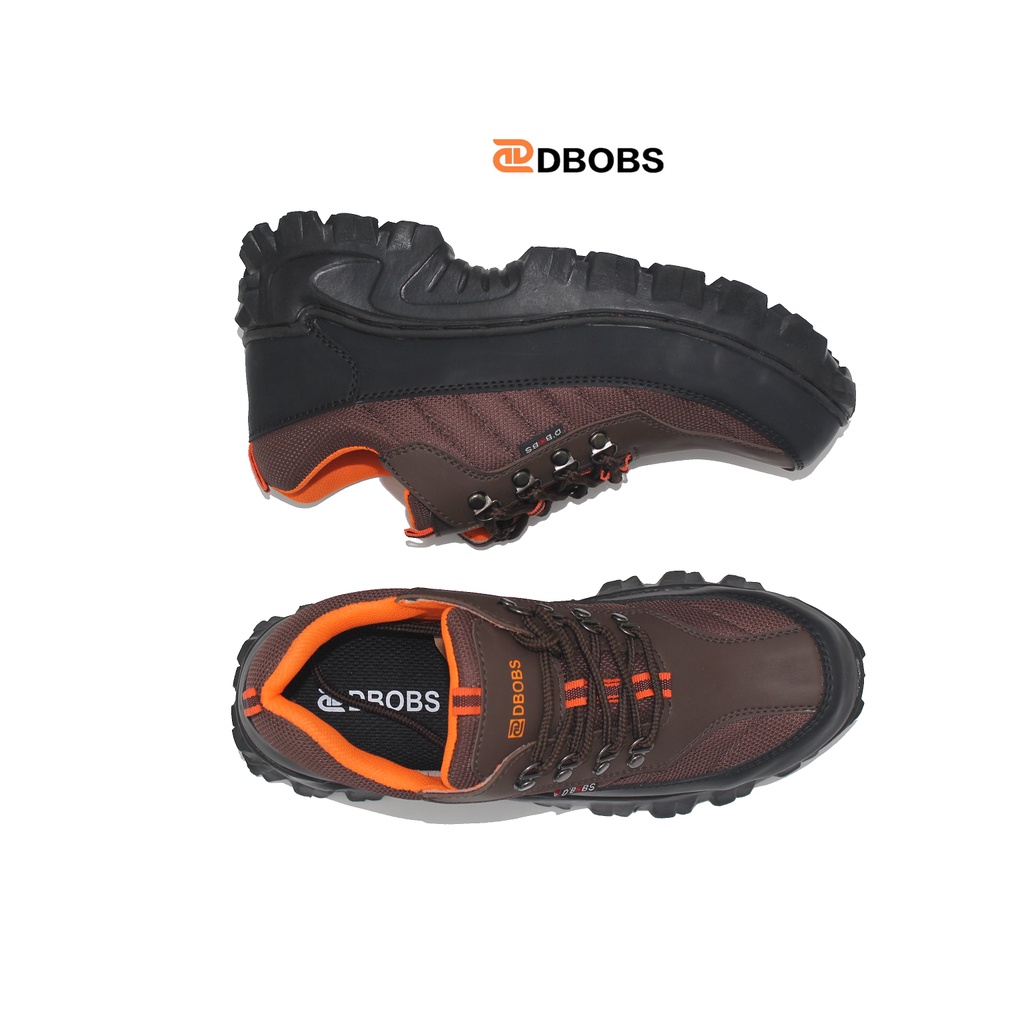 Sepatu Safety Pria - Dbobs - Safety Shoes Hiking Septi Gunung Sefty Outdoor Tracking Black Ton