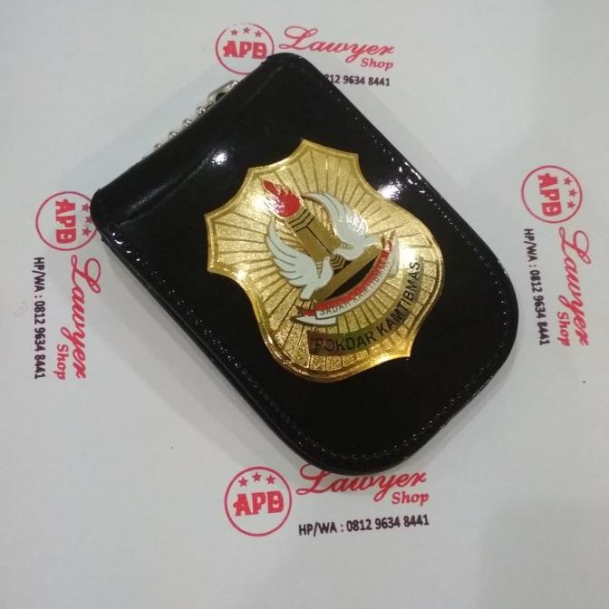

Name Tag Id Card Holder Dompet kalung lencana KTA pokdar kamtibmas nov