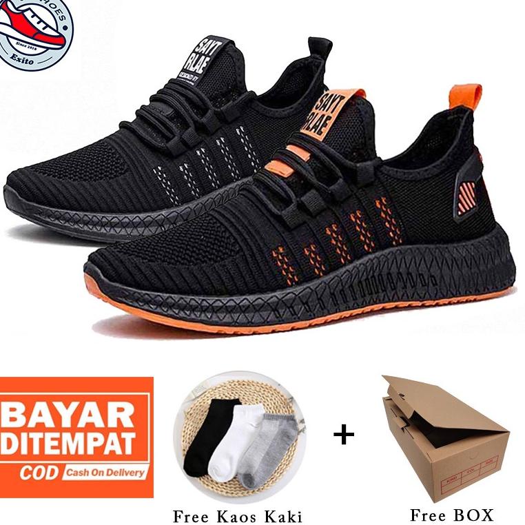 REKOMENDASI Exito Sepatu sneakers pria import running "001"
