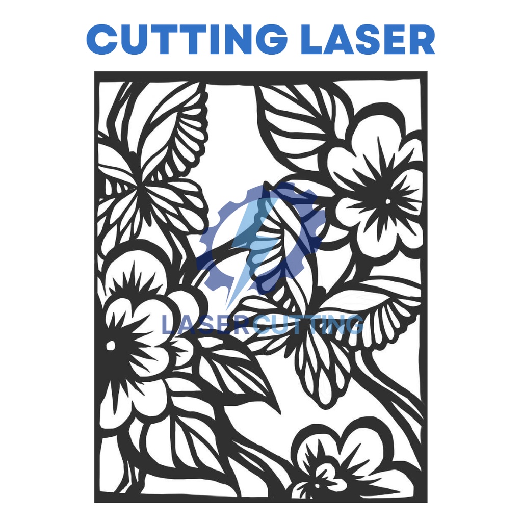 Cutting ornamen plat besi laser cutting