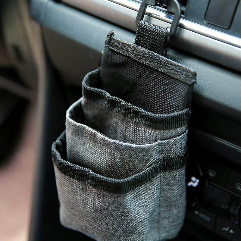 Car Pocket Organizer Air Vent Untuk Tempat Serba Guna Hand Phone Kartu Car Card Organizer Kanvas Premium