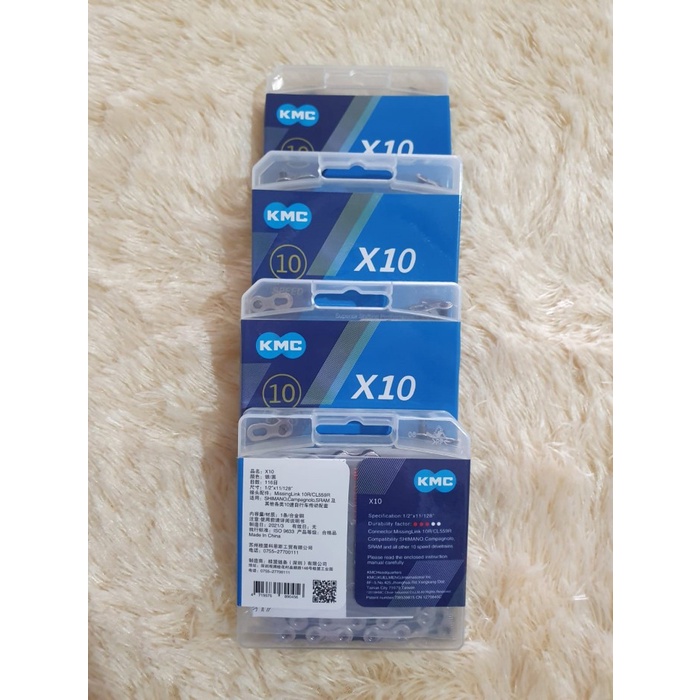 Rantai Sepeda X10 10speed 10s Silver Seli Roadbike MTB