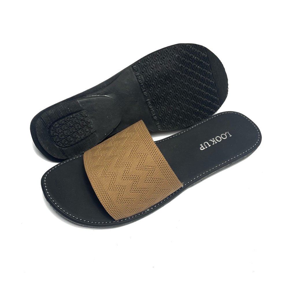 Look Up - Sandal Wanita Cyra / Sandal Selop Wanita Non Slip / Sandal Rajut Import - CYRA