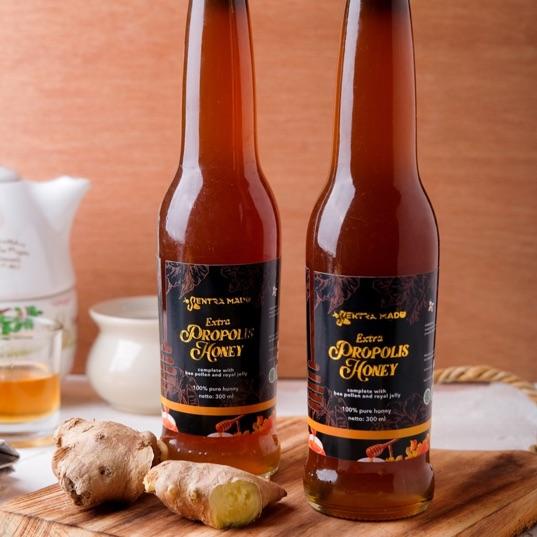 

➬ Sentra Extra Propolis Honey 300 ml ( murni, asli dengan propolis) ♤