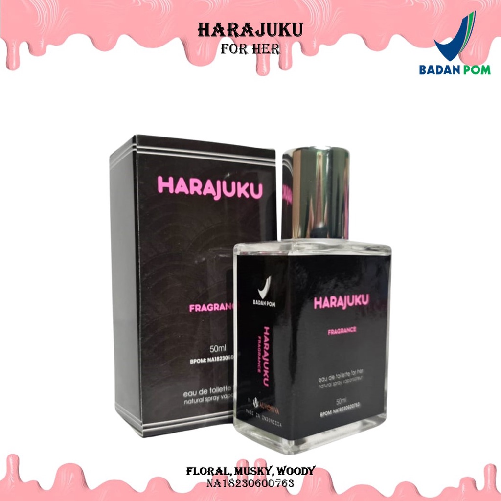 GEN - [BPOM] Parfum Harajuku 50ml Premium / Parfum Harajuku 50ml / Parfum Wanita Harajuku 50ml