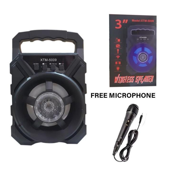 ♗ COD SPEAKER WIRELESS BLUETOOTH KARAOKE XTM-5009 PLUS MIC KARAOKE / SALON AKTIF XTM-5009 / SPEAKER 