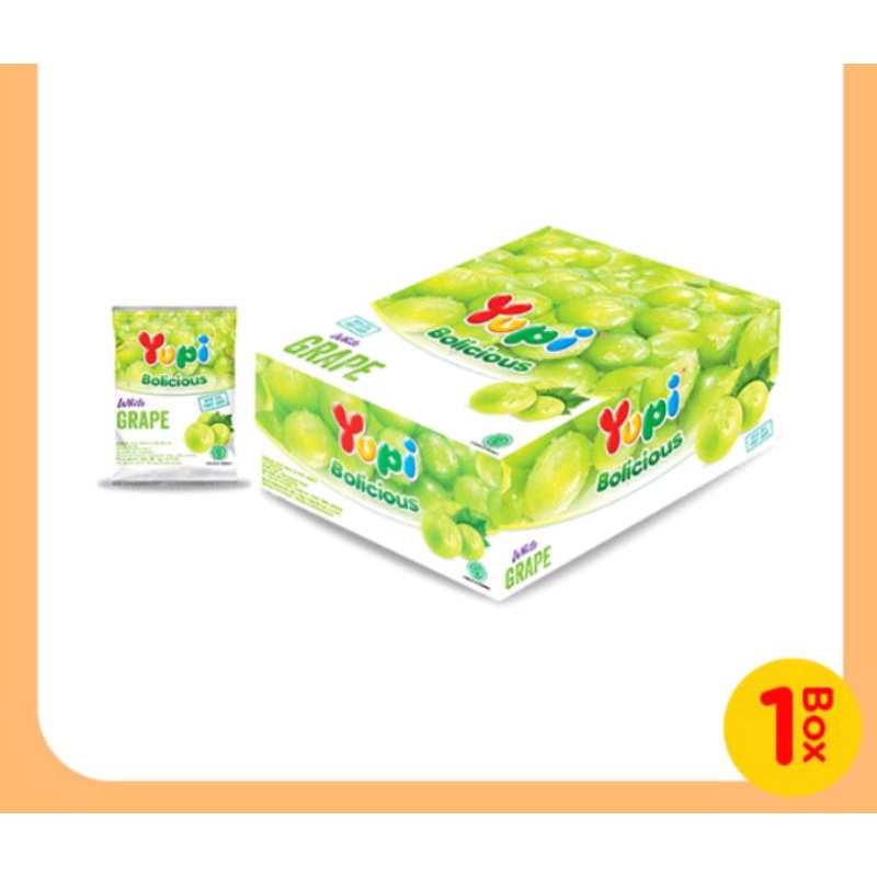 BOX - Yupi Bolicious Bolicius Permen Jelly Lunak Murah Aneka Rasa