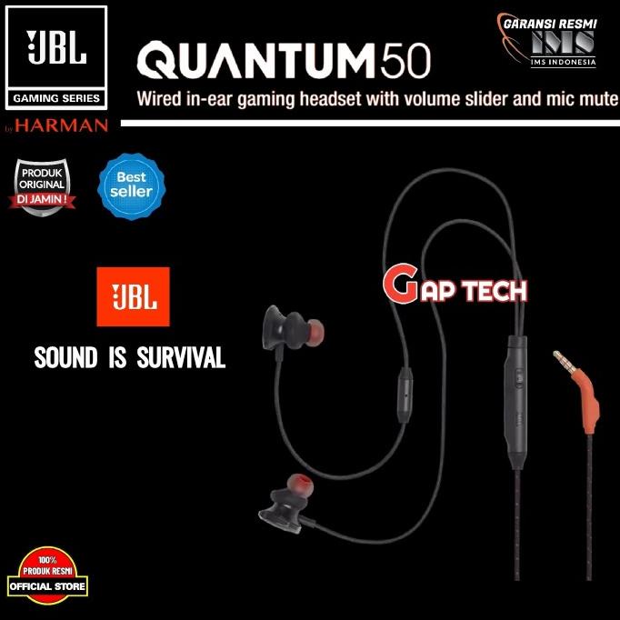 JBL QUANTUM 50 / QUANTUM50 Wired In-Ear Gaming Headset